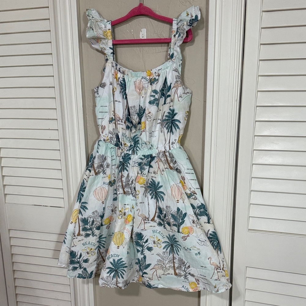 Janie and Jack Beach Print Kids Dress
